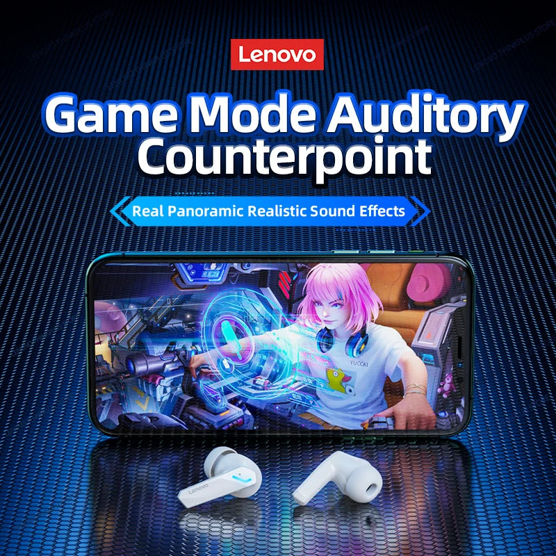 Original Lenovo GM2 Pro Earphone Bluetooth 5.3 Mic