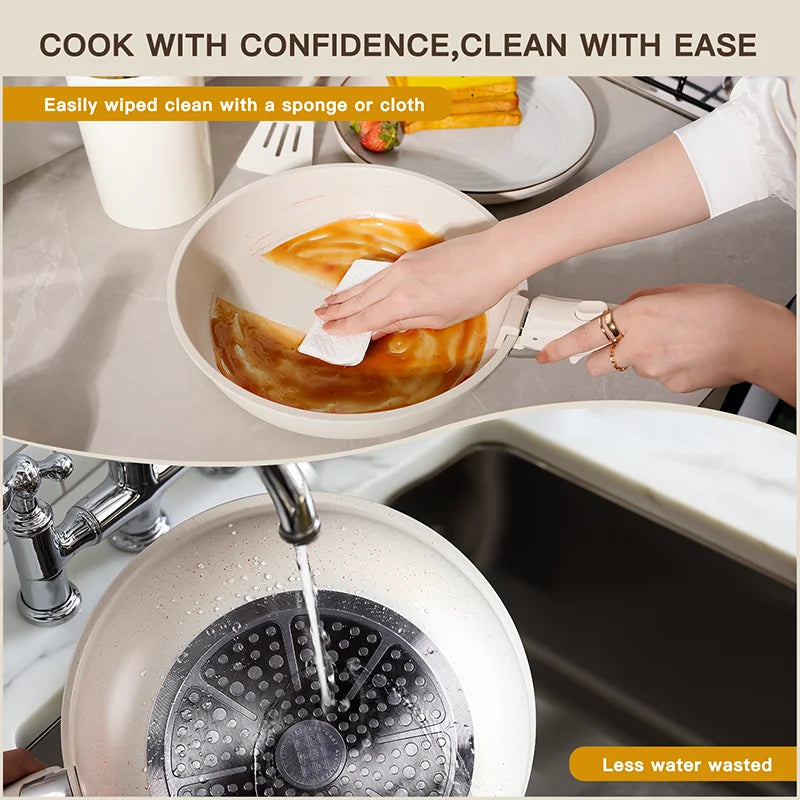 21 Piece Pots and Pans Set Non-Stick, Astercook Ceramic