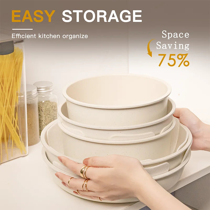21 Piece Pots and Pans Set Non-Stick, Astercook Ceramic