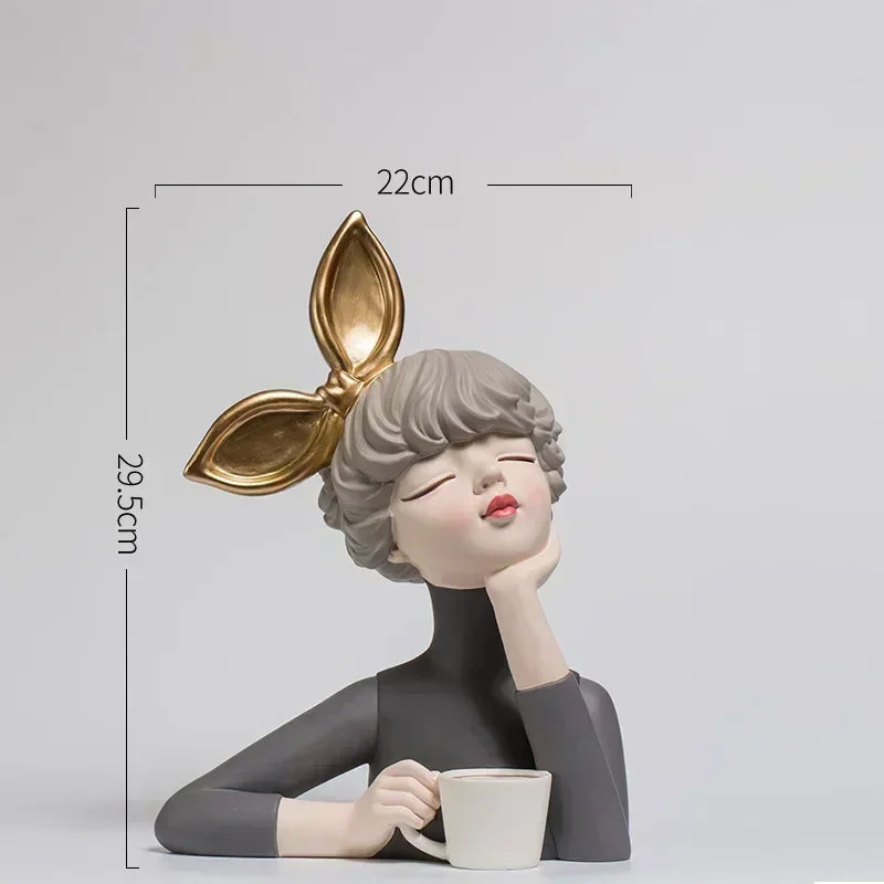 Nordic Butterfly Fairy Girl Figurines,
