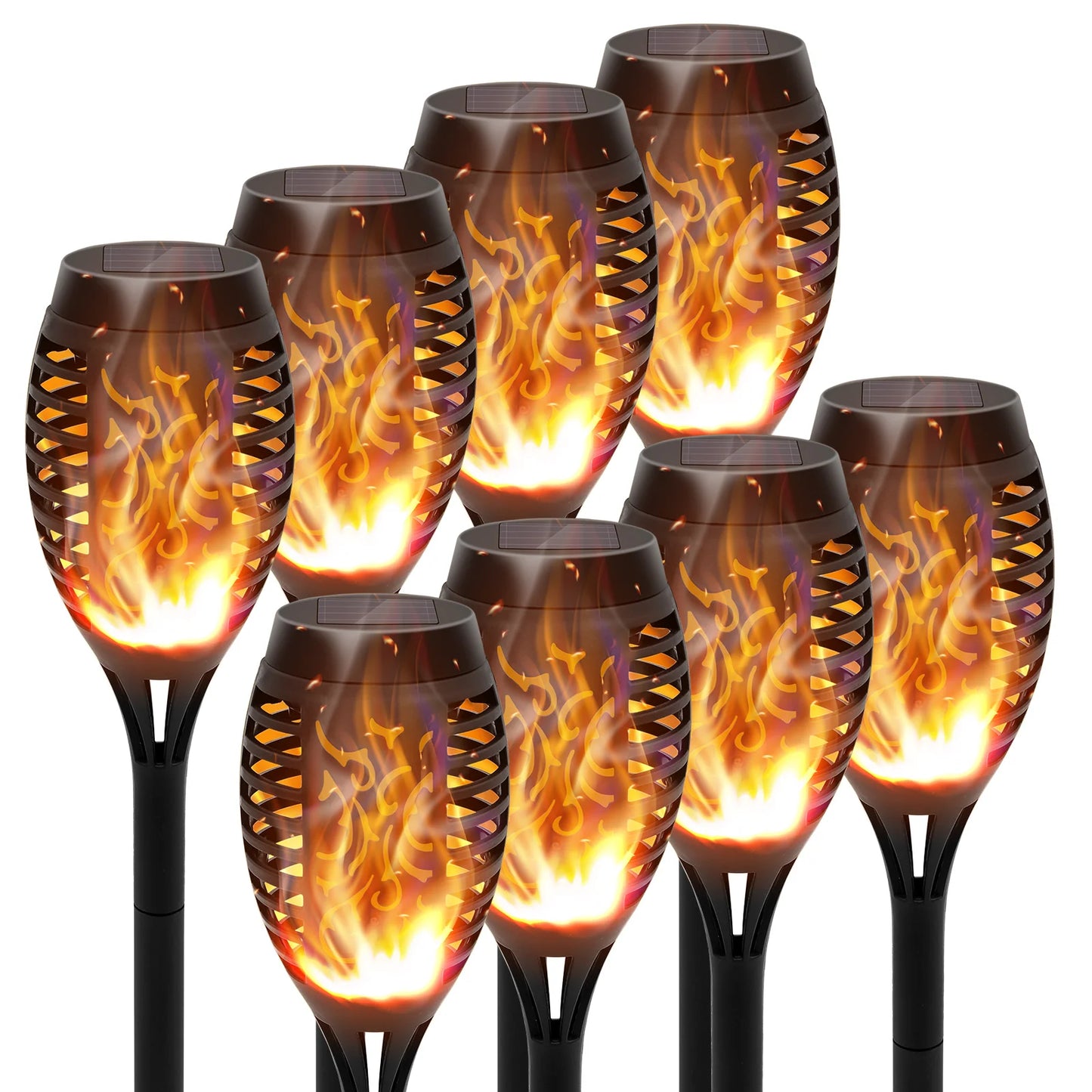 Solar Torch Lights Lawn Path Yard Patio
