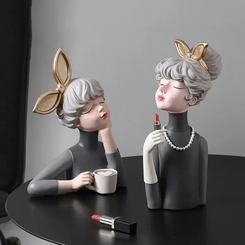 Nordic Butterfly Fairy Girl Figurines,