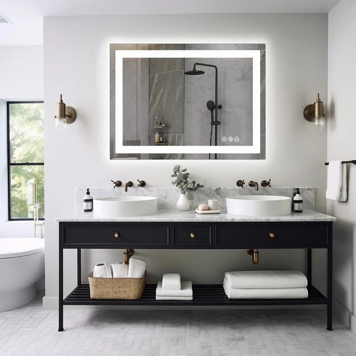 JHK 36"x 24"LED Bathroom Vanity Mirror