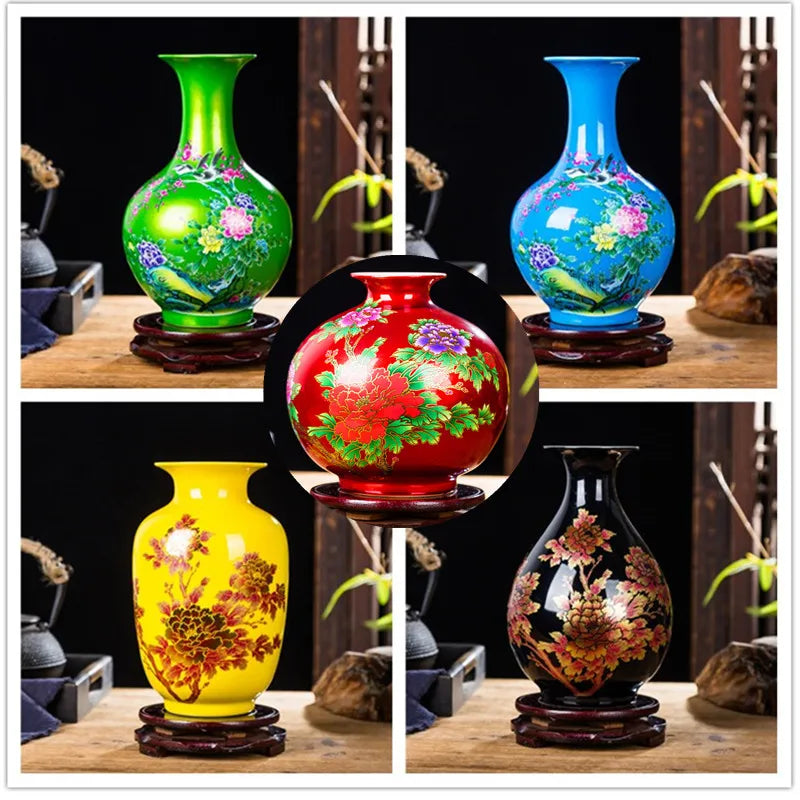 Porcelain Crystal Glaze Flower Vases