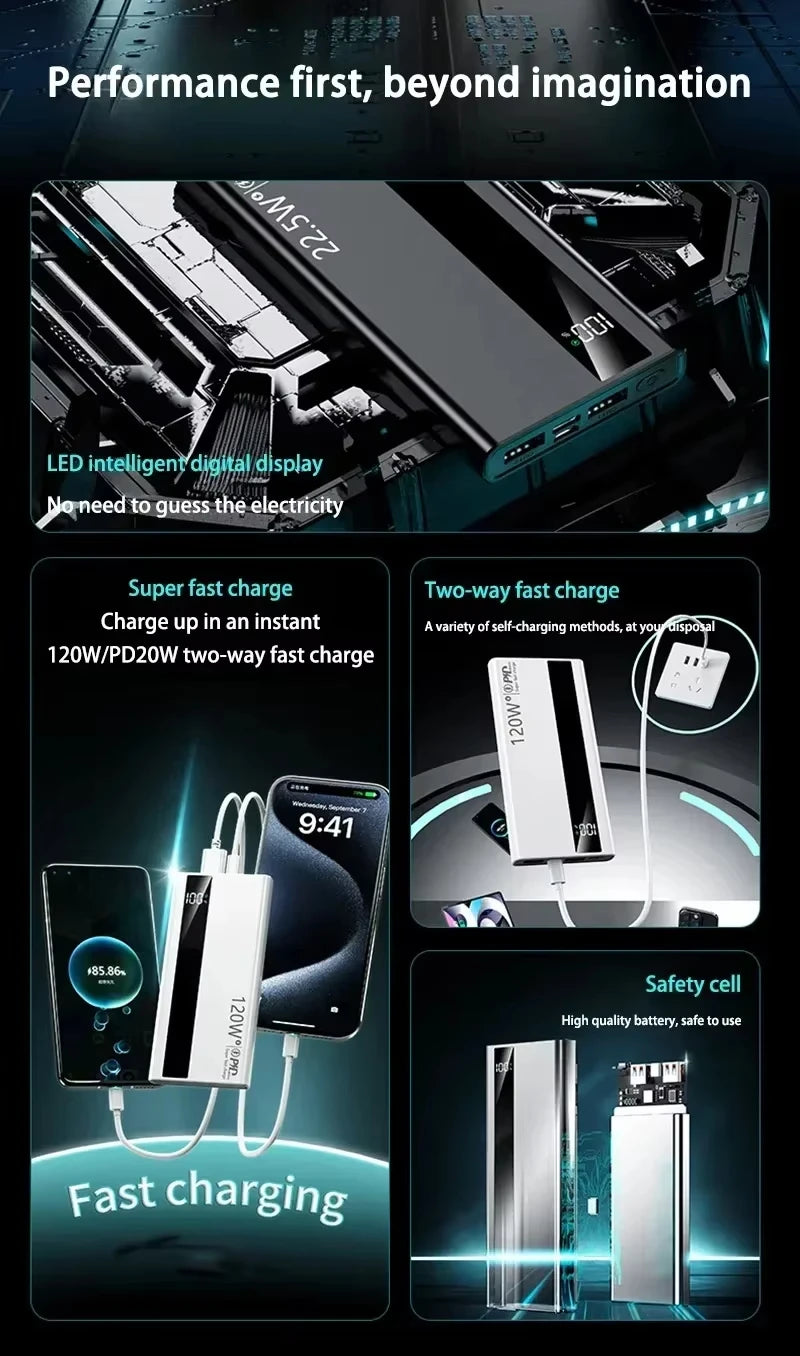Xiaomi 200000mAh Super Fast Charge Battery Power Bank