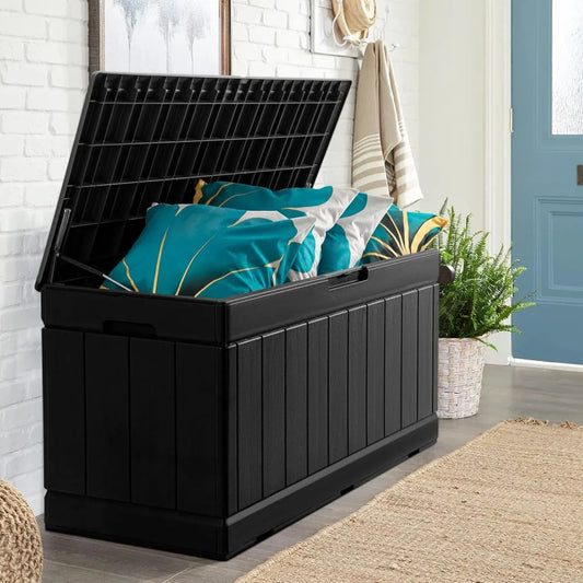 83 Gallon Deck Box Furniture Cushions and Garden Tools
