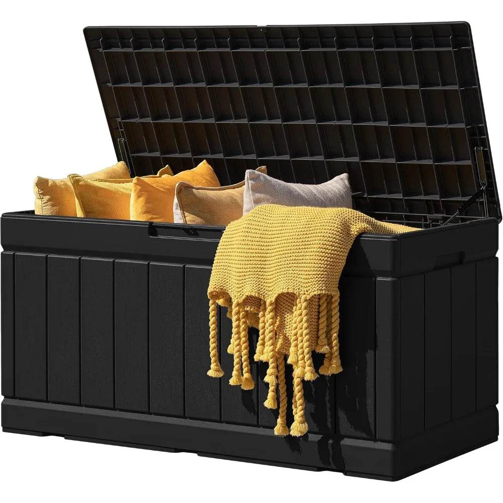 83 Gallon Deck Box Furniture Cushions and Garden Tools