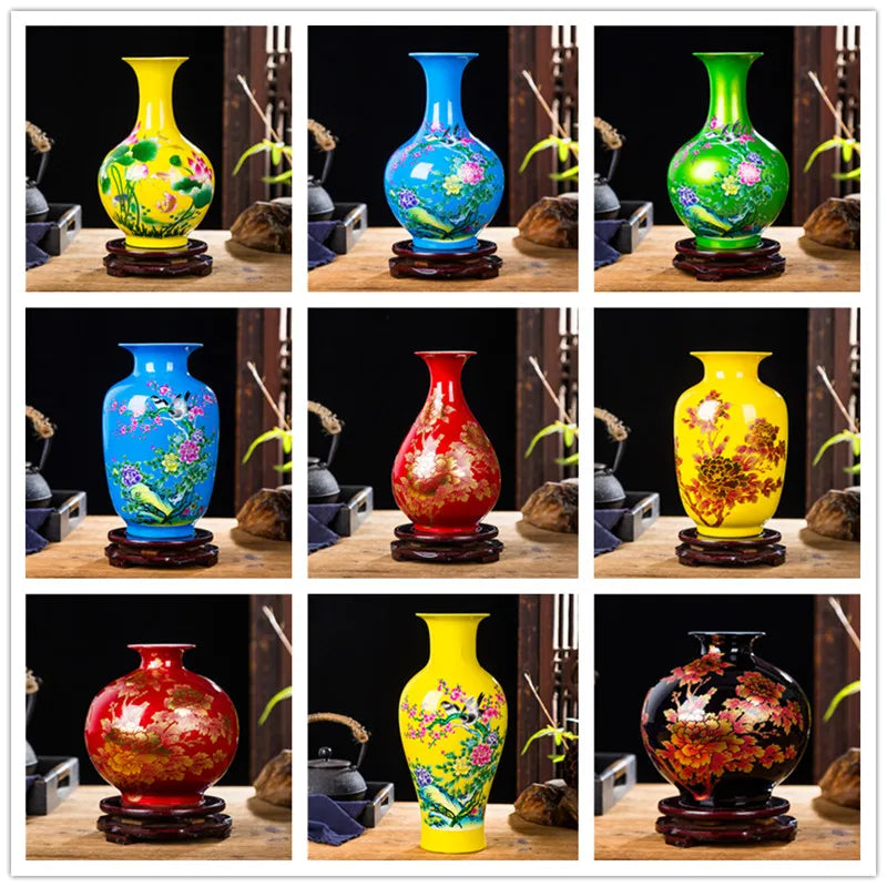 Porcelain Crystal Glaze Flower Vases