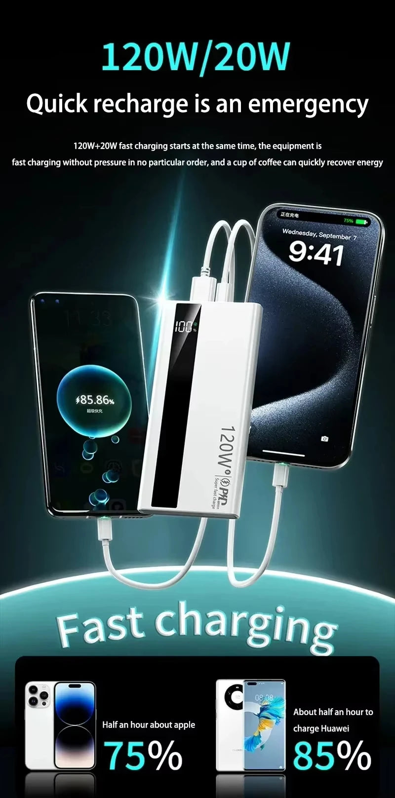 Xiaomi 200000mAh Super Fast Charge Battery Power Bank