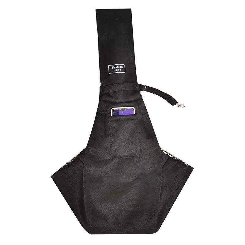 Crossbody breathable folding pet bag, portable cat or dog bag