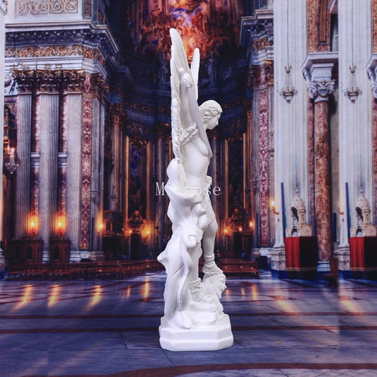 Resin Crafts White Angel Statue Christmas Decoration