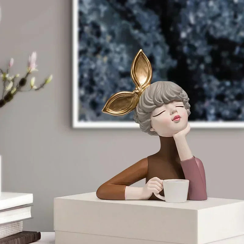 Nordic Butterfly Fairy Girl Figurines,