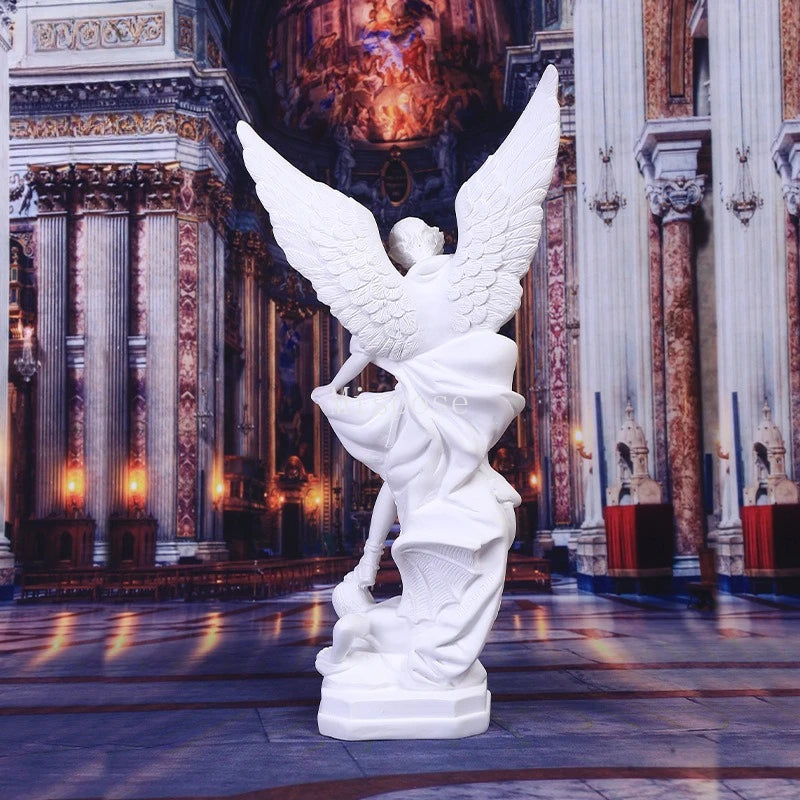 Resin Crafts White Angel Statue Christmas Decoration
