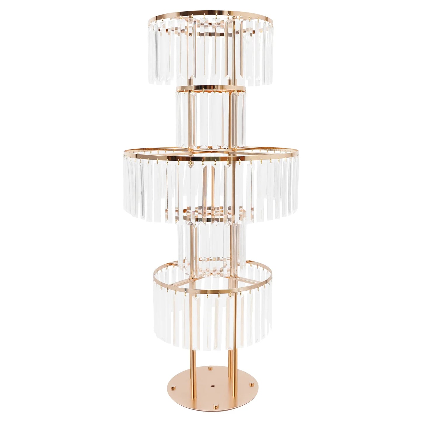 5 Tiers Gold Wedding Centerpieces Flower Stand