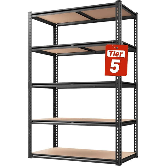 5 Tier Adjustable Metal Shelving Unit, Garage Shelves