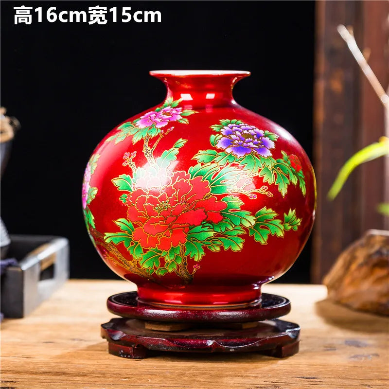 Porcelain Crystal Glaze Flower Vases