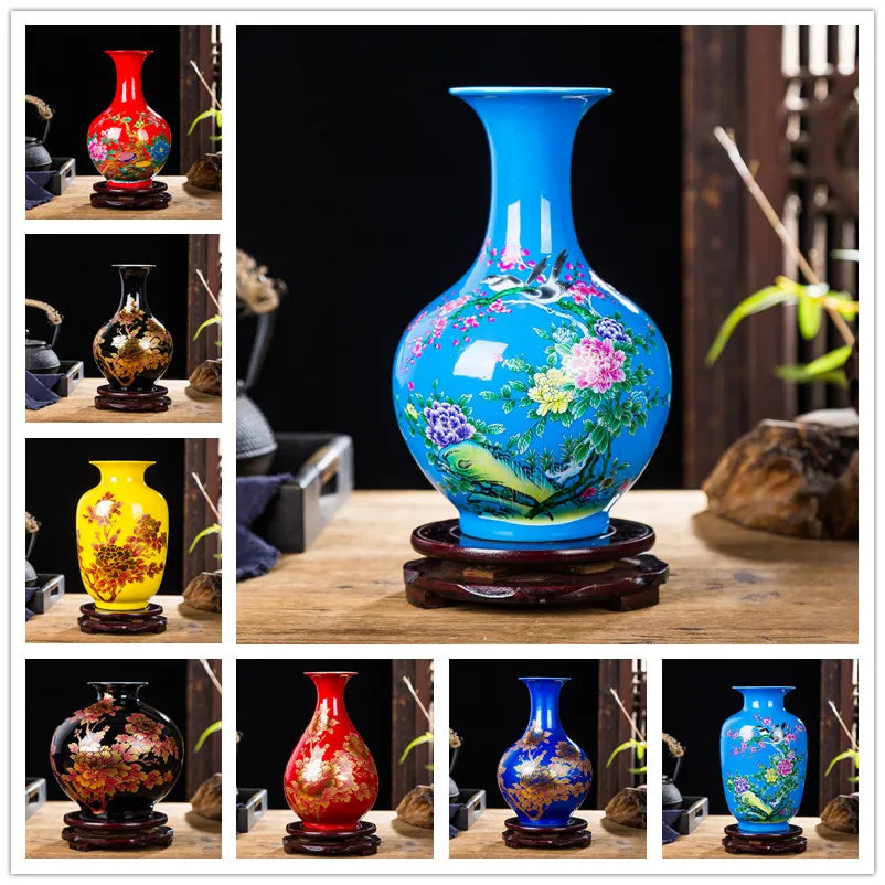Porcelain Crystal Glaze Flower Vases