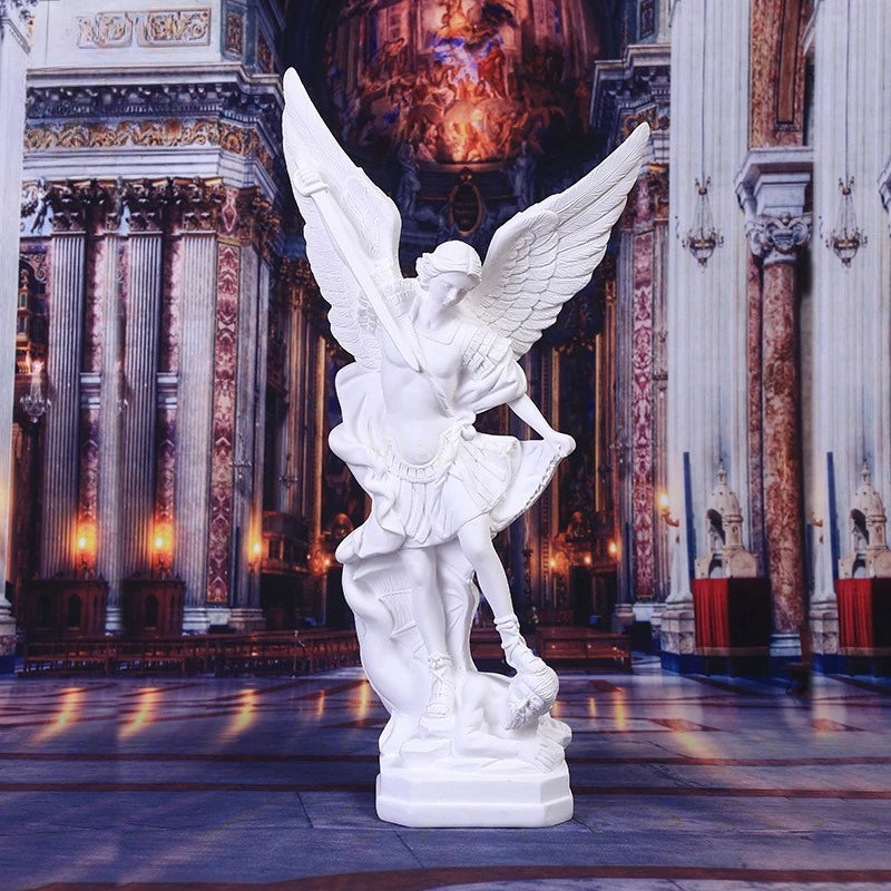 Resin Crafts White Angel Statue Christmas Decoration