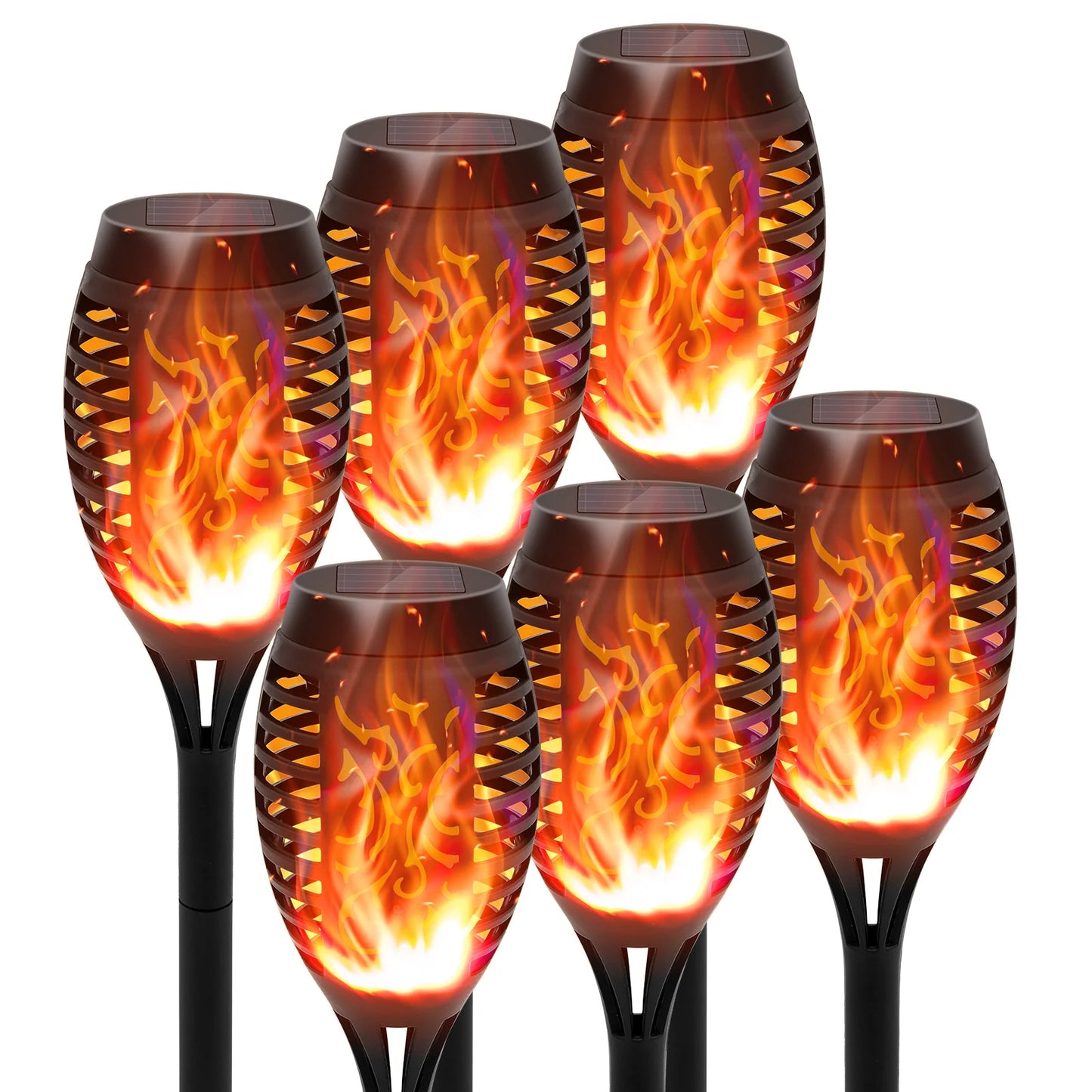 Solar Torch Lights Lawn Path Yard Patio