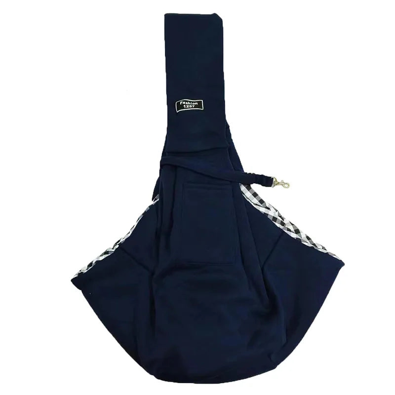 Crossbody breathable folding pet bag, portable cat or dog bag