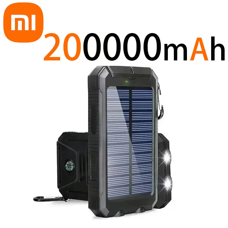 Xiaomi 200000 m A h Power Bank Flashlight For iPhone Samsung