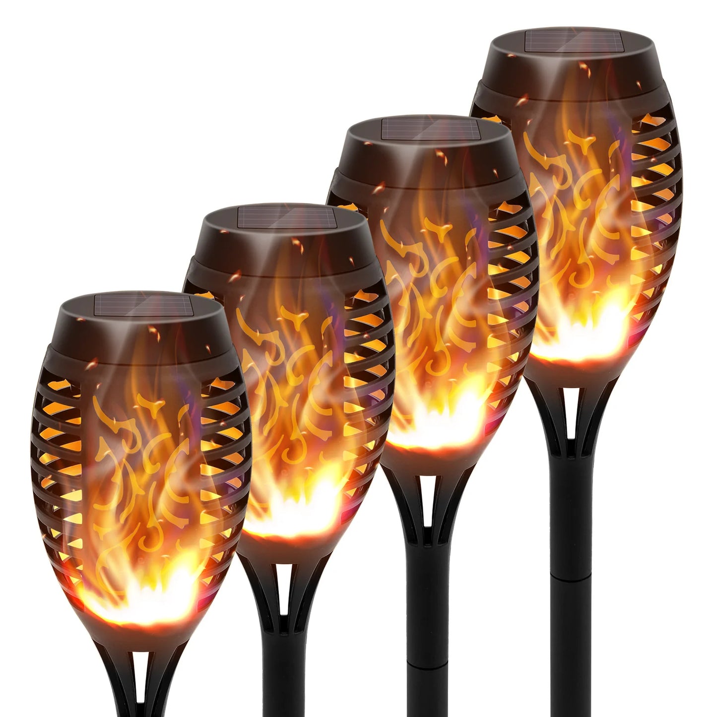 Solar Torch Lights Lawn Path Yard Patio