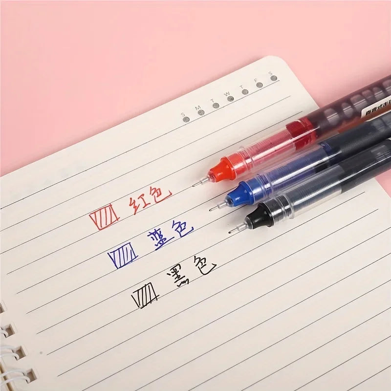High Quality Needle Type Gel Pens Straight Liquid Ballpoint Pen