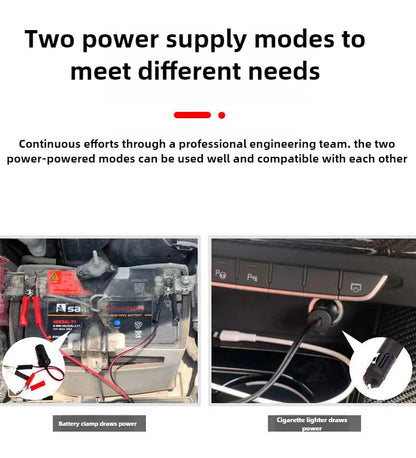 12V 120W Dual Cylinder Air Car Pump Heavy Duty Tire Inflator with LED Light Car Electric Air Pump Auto Inflatable Pump