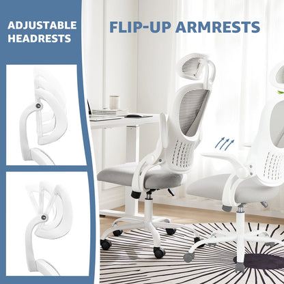JHK Office Desk Chair Adjustable Headrests, Lumbar Support