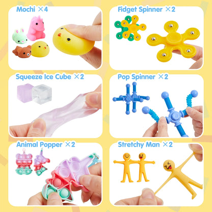 Joyfy  Autism Sensory Treasure Box Toys Prizes Stress Relief Gifts