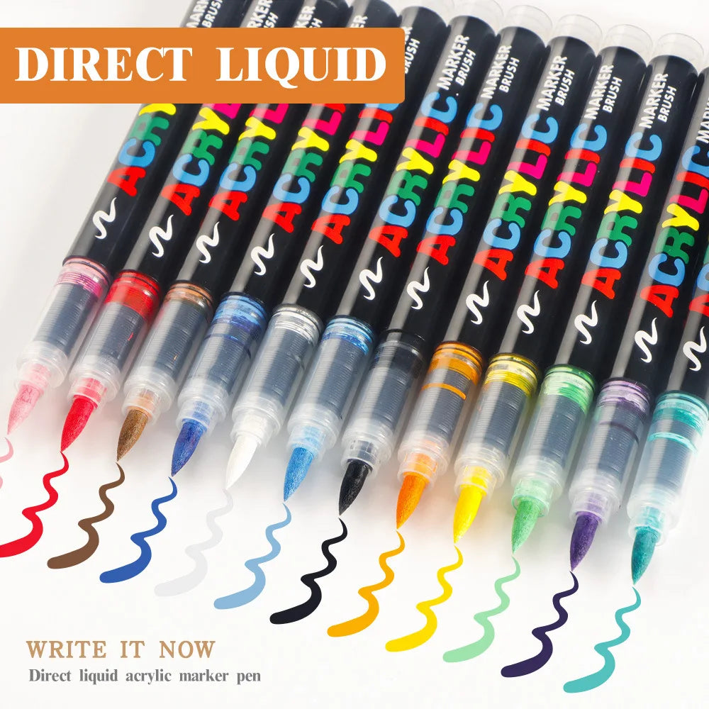 12-168 Colors Direct Liquid Paint Art Acrylic Paint Pens