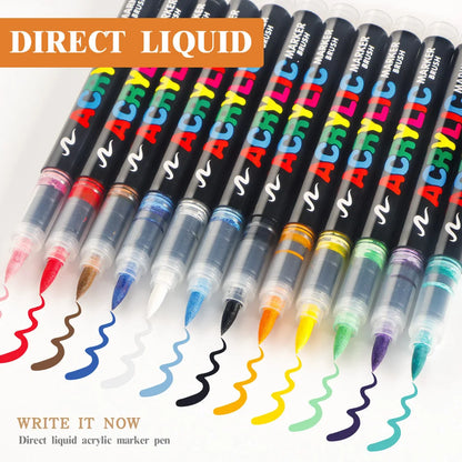 12-168 Colors Direct Liquid Paint Art Acrylic Paint Pens