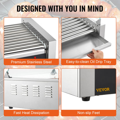 SucceBuy 5/7/11 Rods Commercial Hot Dog Roller