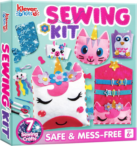 JOYFY 7 Sewing Kit- Easy DIY Arts and Crafts for Girls Birthday Christmas
