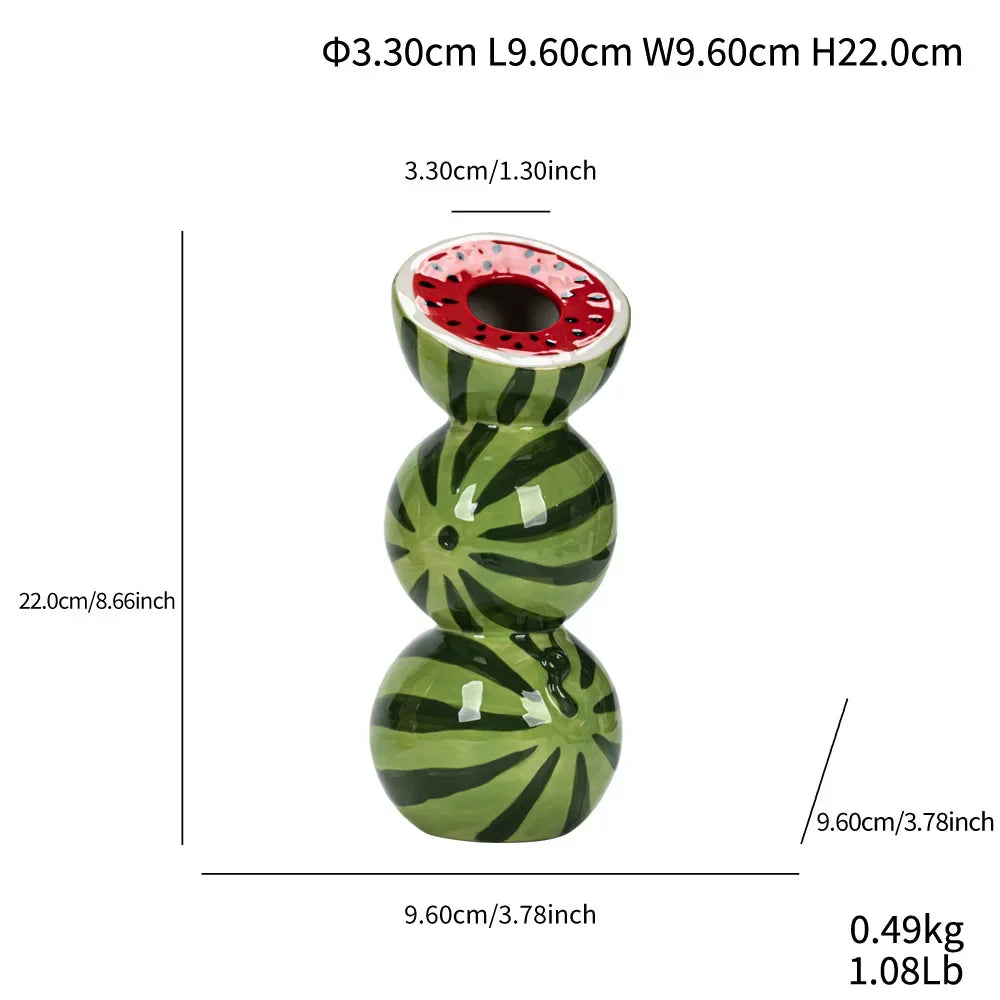 1PCS Overlapping  Nordic Style Three-Tier Ceramic Vase