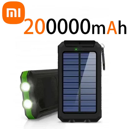 Xiaomi 200000 m A h Power Bank Flashlight For iPhone Samsung