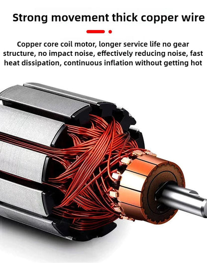 12V 120W Dual Cylinder Air Car Pump Heavy Duty Tire Inflator with LED Light Car Electric Air Pump Auto Inflatable Pump