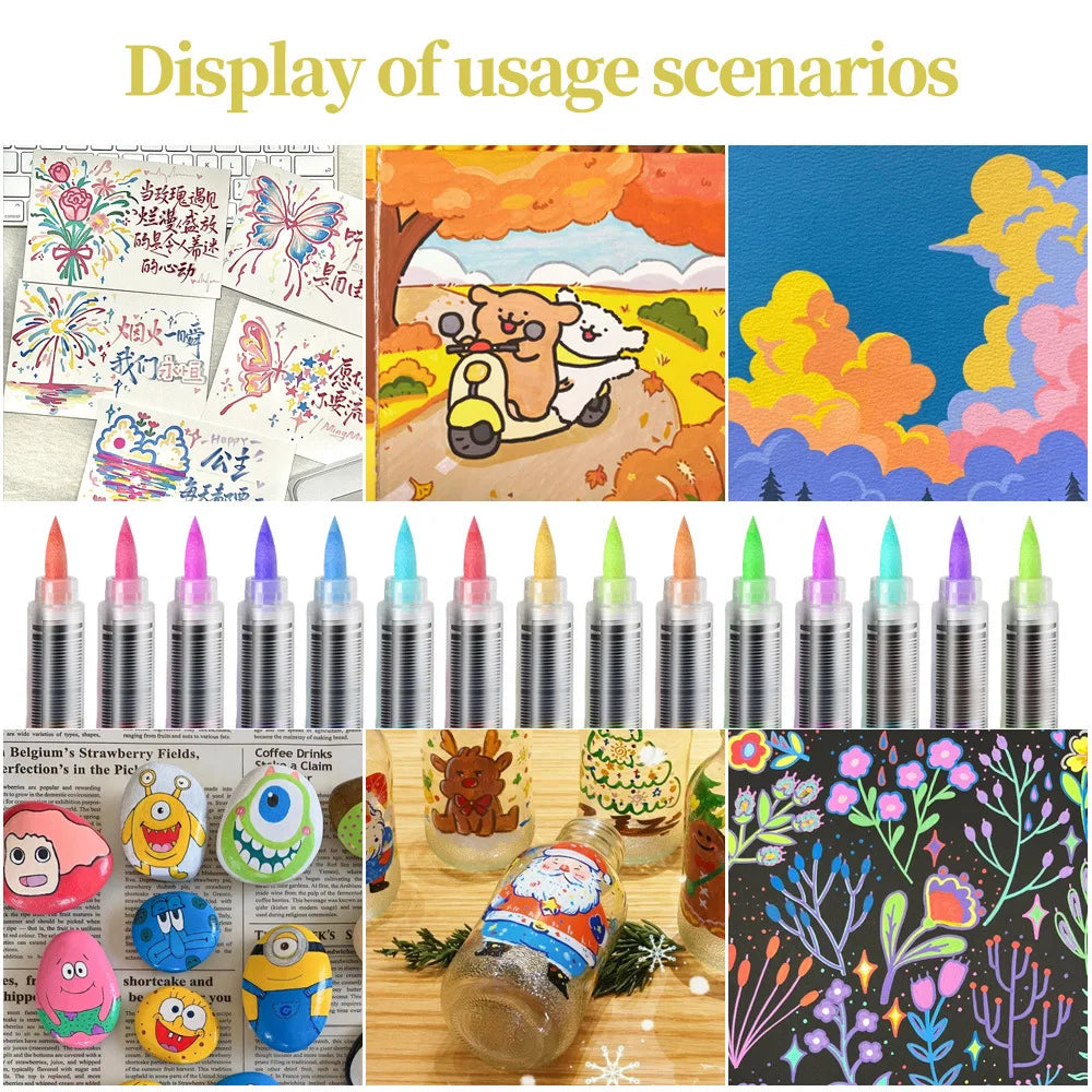12-168 Colors Direct Liquid Paint Art Acrylic Paint Pens