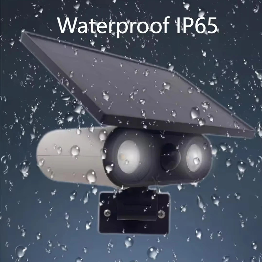 Multifunctional Solar Lamp IP65 Waterproof PIR Motion Sensor With Polycrystalline High-efficiency Solar Panels For Garage Yard