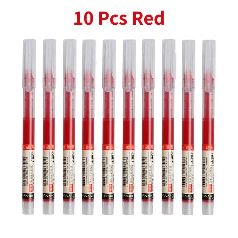 High Quality Needle Type Gel Pens Straight Liquid Ballpoint Pen