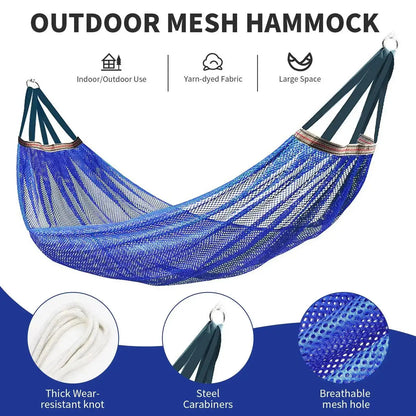 Hickened Rope Double Outdoor Hammock with Bag