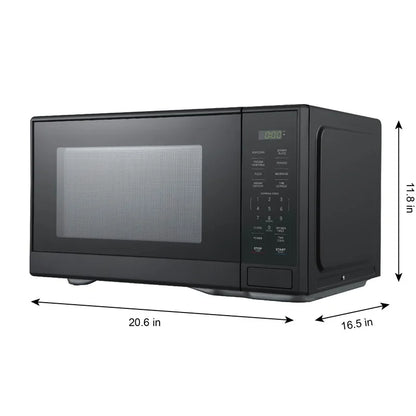 1000W Countertop Microwave Oven 1.1 Cu Ft with 10 Power Levels One Touch Cooking Safety Lock Express Cook Defrost LED Display