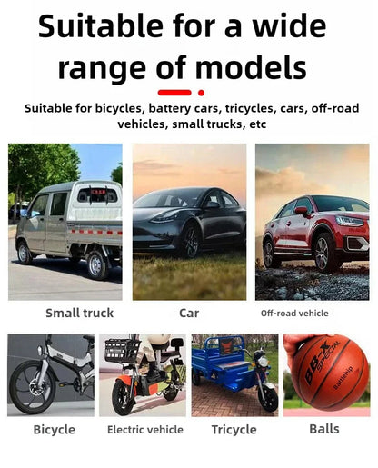 12V 120W Dual Cylinder Air Car Pump Heavy Duty Tire Inflator with LED Light Car Electric Air Pump Auto Inflatable Pump