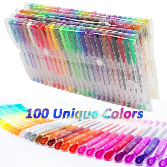 5-100pcs Gel Pen Set 100 Colors Pen Set .