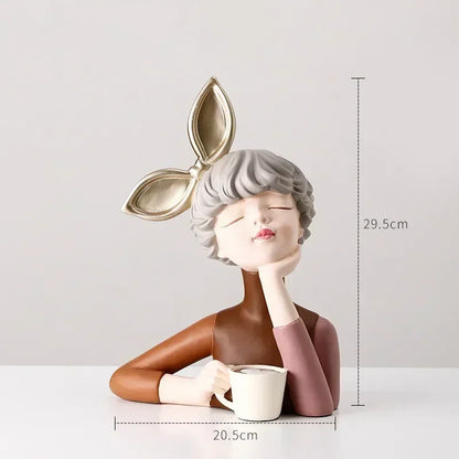 Nordic Butterfly Fairy Girl Figurines,