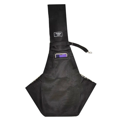 Crossbody breathable folding pet bag, portable cat or dog bag