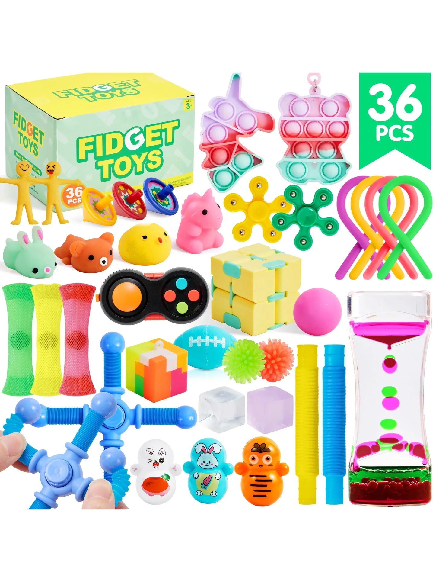 Joyfy  Autism Sensory Treasure Box Toys Prizes Stress Relief Gifts