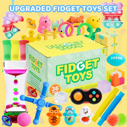 Joyfy  Autism Sensory Treasure Box Toys Prizes Stress Relief Gifts