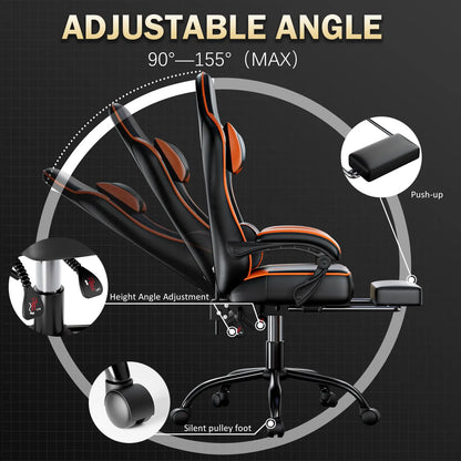 Reclining Gamer Chair Office Desk Chair
