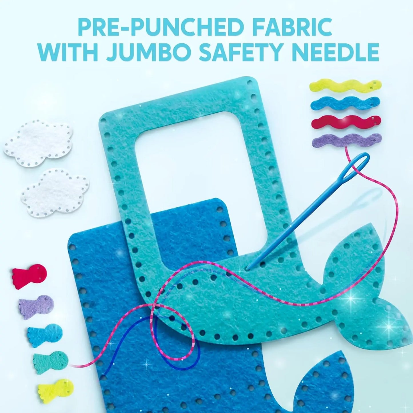 JOYFY 7 Sewing Kit- Easy DIY Arts and Crafts for Girls Birthday Christmas